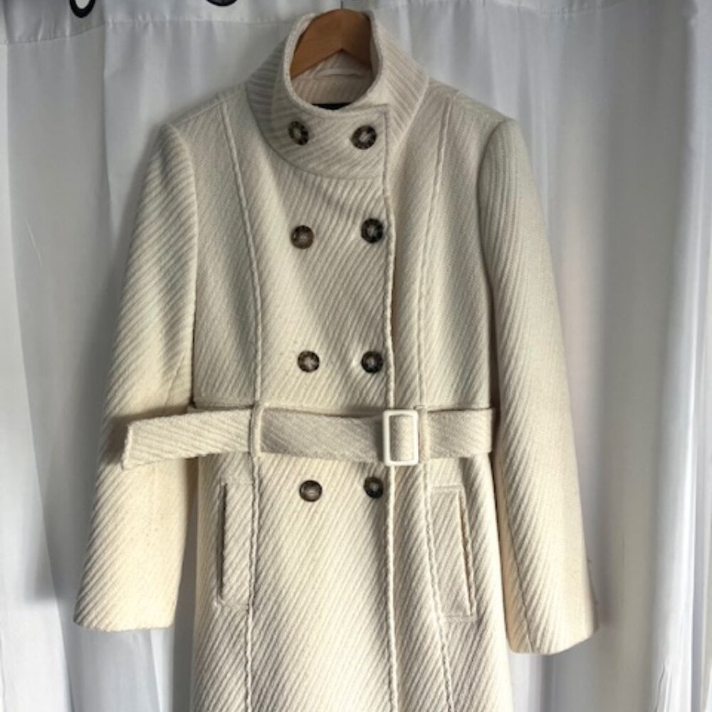 Nine West Winter Ivory Coat, Size M